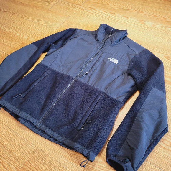 The North Face Denali Jacket Womens Size Medium Coat Black Full Zip Polartec - Picture 4 of 11